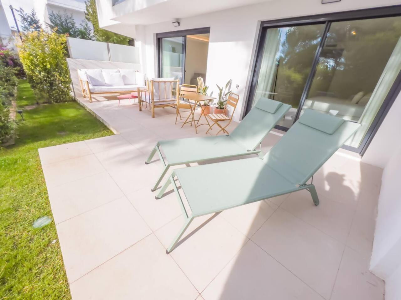 Апартаменты Bajo Con Jardin En La Milla De Oro Марбелья Экстерьер фото